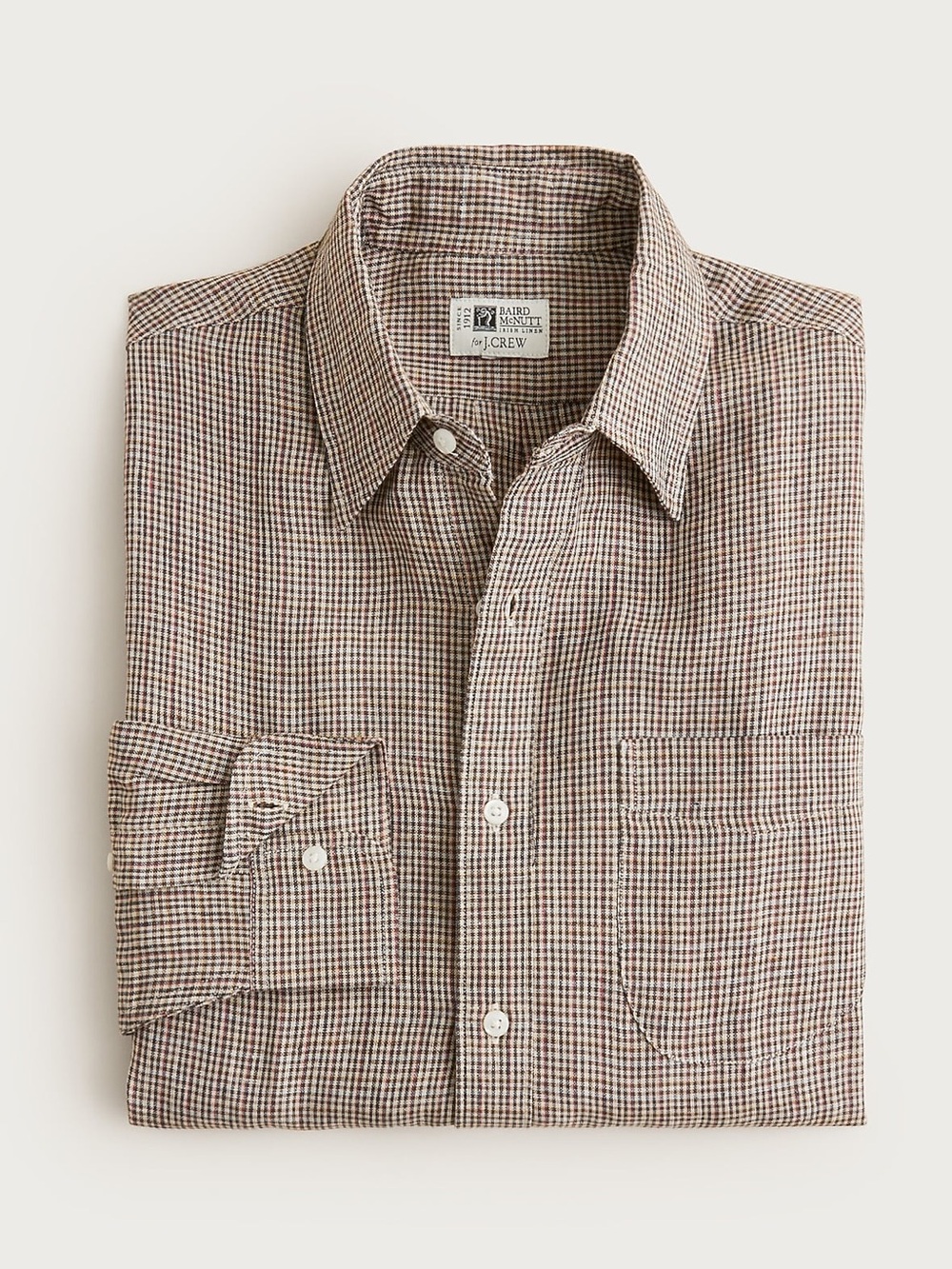 J crew Baird McNutt Irish linen point-collar shirt